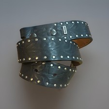 Ariat Western Womens Belt Leather Studded Black Size 30 no buckle