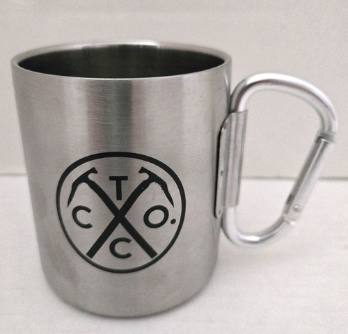 TINCUP Mountain Whiskey Metal Mug Cup Carabiner Handle For Bars, Hiking, Camping