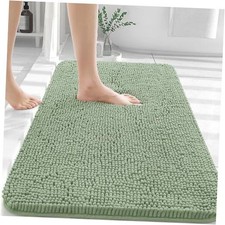 Bathroom Rugs 30x20, Extra Soft Absorbent Chenille Bath 30" x 20" Sage Green