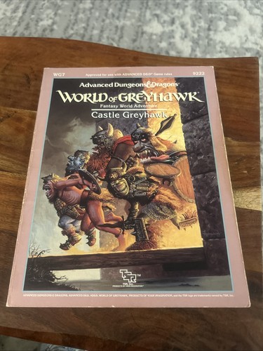 World of Greyhawk Castle Greyhawk WG7 Advanced Dungeons & Dragons Good Condition