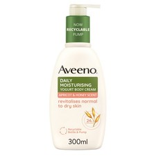 Aveeno Daily Moisturising Yogurt Body Cream, Apricot & Honey Scent, With