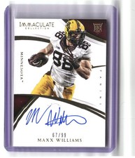 Maxx Williams /99 2015 National Treasures Collegiate autograph