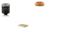 MANN-FILTER Inspektionspaket Filtersatz L Filtereinsatz Anschraubfilter für VW 3