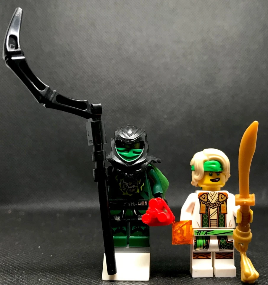 NINJAGO WORLD © MORRO MOC GREEN EVIL LLOYD + LEGO GENUINE LLOYD MASTER NINJA - Image 2 of 4