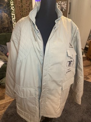 Vtg 80s Field Jacket Mens Size X Lrg Tan Life Patron NRA Padded Shooting Coat