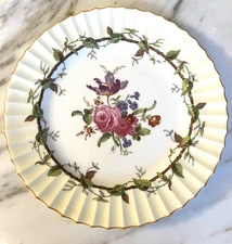 Reproduction of 1768 Royal Worcester Florence Dinner Plate Bone China VGC