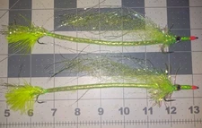 2/0 chartreuse tandem Cuda Fly. 2 Each Barracuda Fly