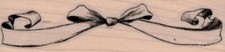 Long Bow 1 1/4 x 4 14" Rubber Stamp, Mixed Media