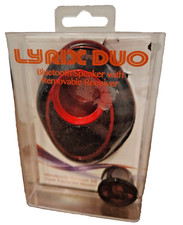 Lyrix Duo Bluetooth Speaker with Removable Receiver Retail Packaging Red/ black