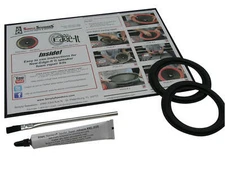 4" Butyl Rubber Speaker Surround Repair Kit RUBBER Woofer Edge Kit # RSK-4