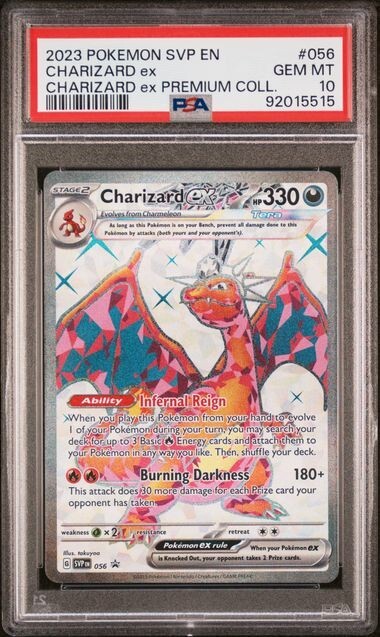 Pokemon Charizard EX 056 PSA 10 Gem Mint SVP EN Black Star Pokemon Charizard EX 056 PSA 10 Gem Mint SVP EN Black Star