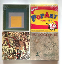lot of 4 sealed vintag new P22 Type Foundry Font packages- Pop Art, Albers, 2