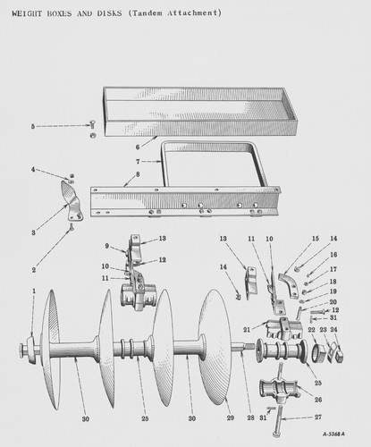 Grada de discos IH International Farmall 19-B manual del propietario con lista de piezas 19B - Imagen 12 de 16