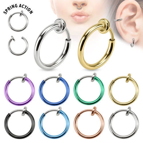 Spring loaded hotsell clip on earrings