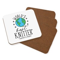 World's Best Knitter Untersetzer GeträNke Set Mit 4 Favorit Toll Mutter Lustig