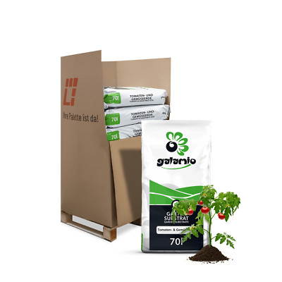 GALAMIO  Tomaten- & Gemüseerde - 840L (12 x 70L) - Vorgedüngte Spezialerde