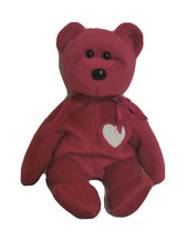 Ty Beanie Babiy Valentina The Pink Bear Retired Vintage 1999 Valentines Day Gift