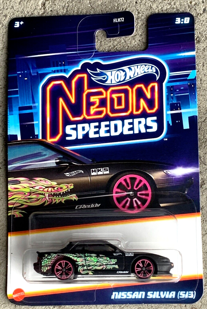 2025 Hot Wheels Neon Speeders Nissan Silvia S13