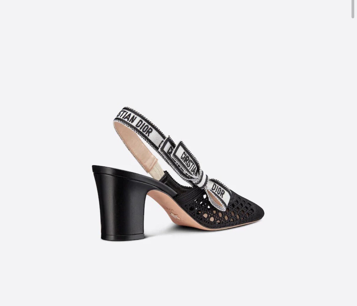 Authentic Christian Dior & Moi Slingback Pumps Black Cannage Authentic Christian Dior & Moi Slingback Pumps Black Cannage