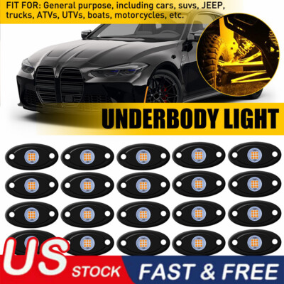 LED Rock Lights Underbody Light 9W For Jeep Offroad Truck ATV UTV 4X4 Car Boat