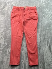Earl Jeans Womens Sz 8 Designer Jeans Pink Slim Stretch Denim Ladies Pants Cute