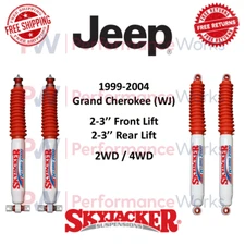 Skyjacker Shocks Set 2-3" Front & Rear Lift For 1999-04 Grand Cherokee 2WD / 4WD