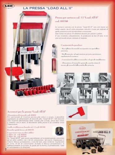 LEE 90633 Lee PRO 1000 pressa calibro 223 Rem con Auto Drum Powder Measure con maniglia ergonomica