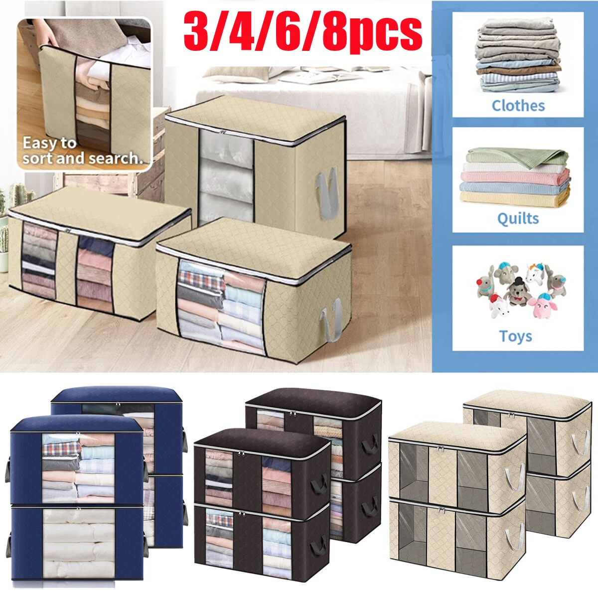 Share 162+ canvas storage bags for clothes kidsdream.edu.vn