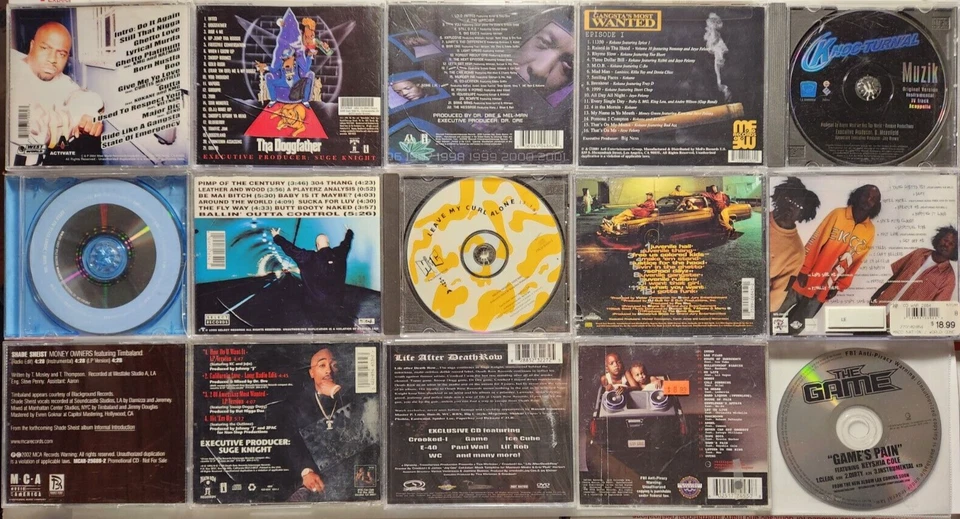 CD LOT G-FUNK 2Pac Madd Nation Snoop Doggy Dogg Dr. Dre AMG Hi-C Crooked I Game - Image 2 of 2