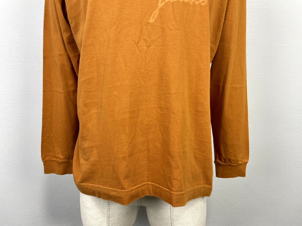 Sudadera de Colección KENZO Jeans Naranja Manga Larga Logo Grande Elastizada Para Hombre Talla L Foto 3 de 4