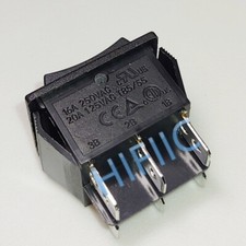  6pin 3position Boat Switch High Power Black No Lamp XW-604 20A 250VAC 