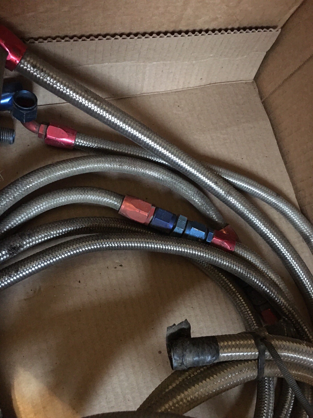 AN fittings And Braided Line Lot eBay