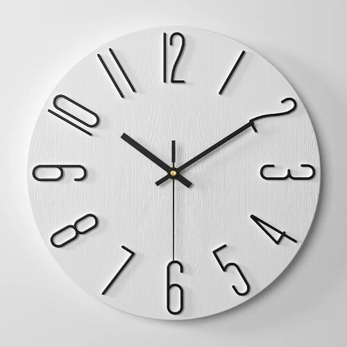 3D Digital Uhren Wohnzimmer Wanduhr Zifferblatt Uhr Mode Deko Uhr - Bild 16 von 17