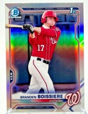 LOT (7) 2021 1st Bowman Chrome Branden Boissiere #BDC-156 Refractor & Base RC