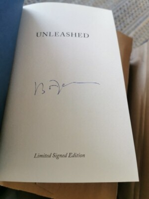 Unleashed Boris Johnson Signed 1st Edition & Print 2024 Hardback William Collins