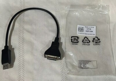 DVI-D to Display Port Adapter Cable Computer Cable DP/N Dell 06RYM4 Free Ship 2+