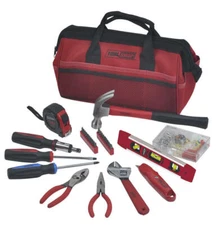 31-piece Full Tool Set With Tool Bag, Handyman Tools & Assorted Hardware Kit