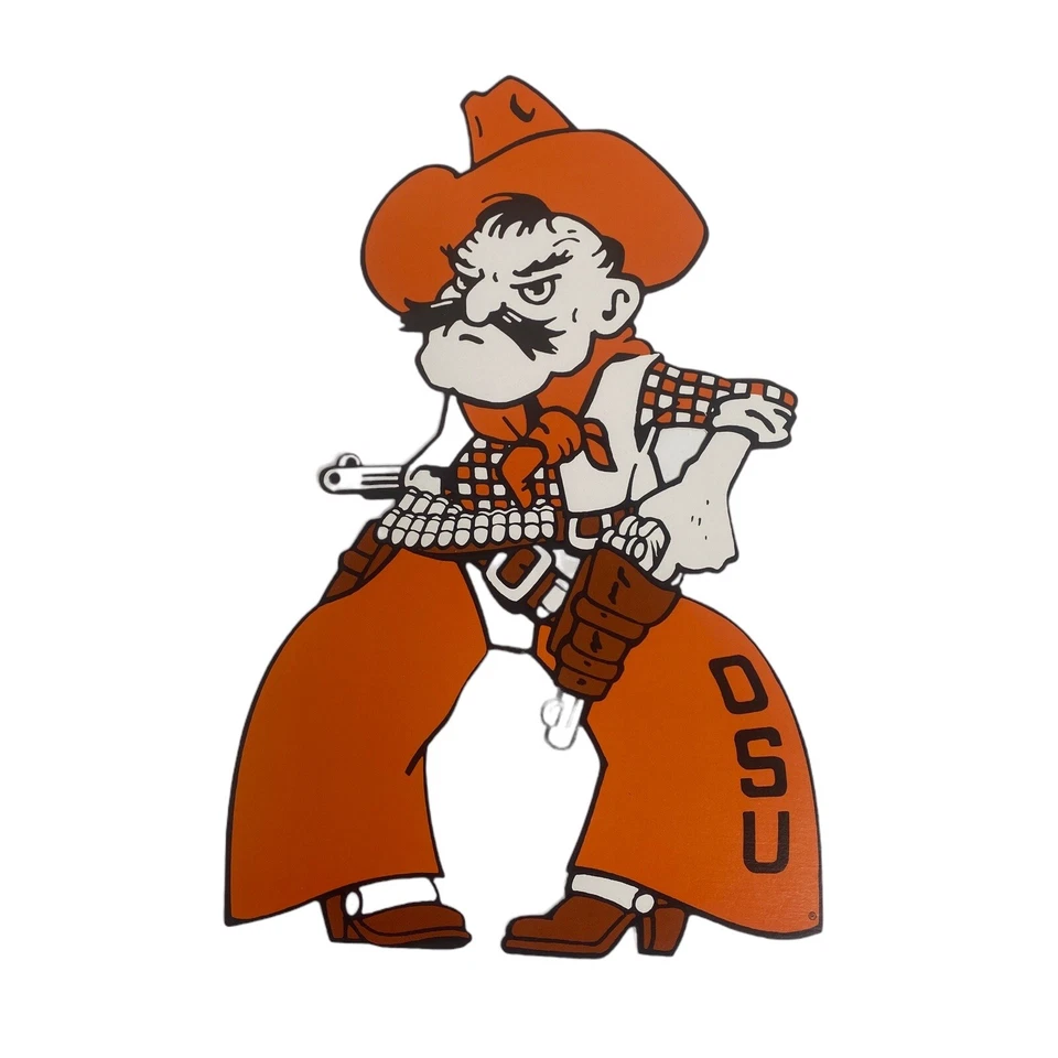 2 OSU Pistol Pete 10" x 6" Cardstock Die Cut Oklahoma State Cowboys Scrapbooking - Image 2 of 4