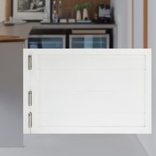 Solid Wooden Swinging Door White Morden Porch Entrance Door 90 60CM 180 Angle