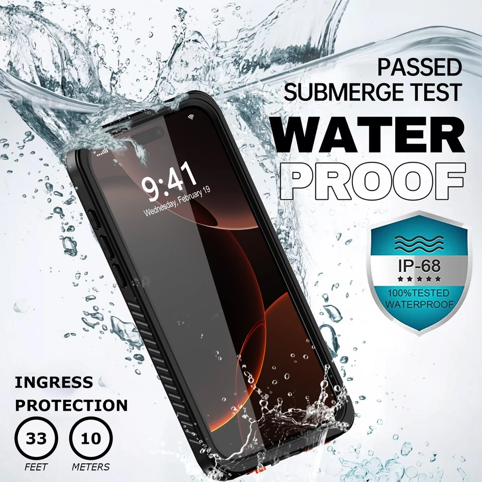 Life Waterproof Shock Dust Proof Case iPhone 13 12 11 14 15 16 17 Pro Max XR  XS - Image 2 of 4