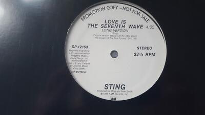 12'' LP Sting - Love is the seventh wave US Promo Vinyl Remixes