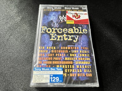WWF Forceable Entry OST Cassette Tape (Columbia 2002) Rap Nu Metal