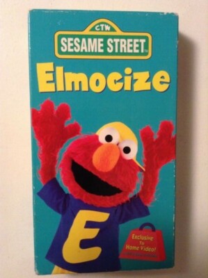 SESAME STREET Elmocize VHS (1996) - Cyndi Lauper - Muppets