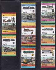 TUVALU ^^^^^^^^x7 PAR MNH( Lokomotywy, pociągi ) @ ga 3650tuvas
