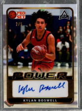 2021-22 Leaf Pro Set Power Gold #BAKB3 Kylan Boswell Auto /5 