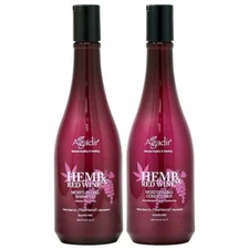 Agadir Hemp & Red Wine Moisturizing Shampoo & Conditioner DUO 430ml/14.5oz w/Nai