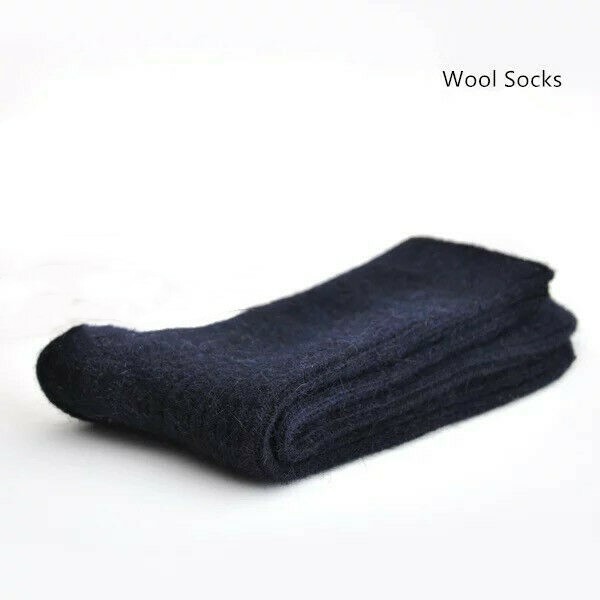 100Merino Wool 3 Pack Men Dress Socks Warm Thick Thermal Classic Crew