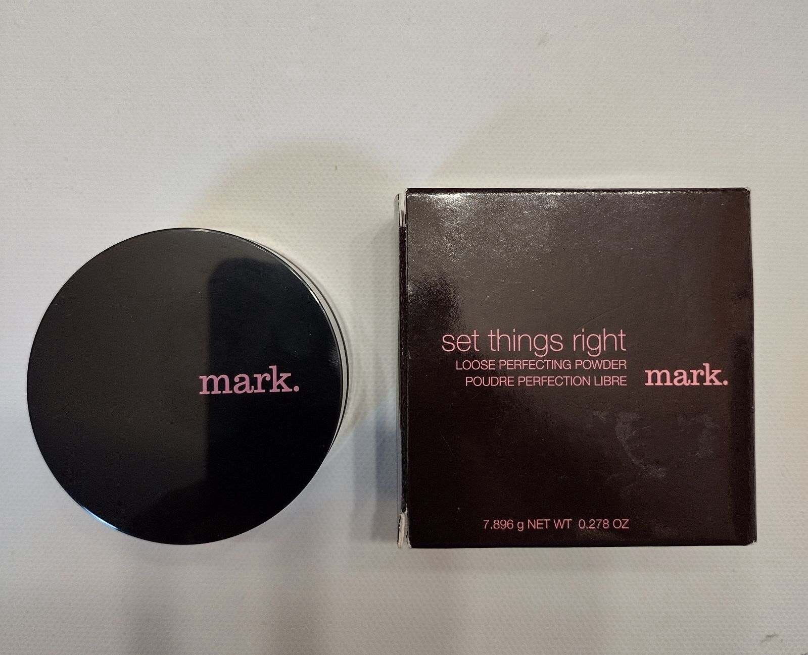 MARK. SET THINGS RIGHT LOOSE PERFECTING POWDER NEW SEALED IN BOX NET WT. 0.278OZ