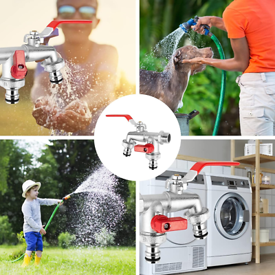 Rubinetto Doppio per Fontana da Giardino in Ottone Morelli Tandem