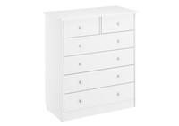 Kommode Weiß Sideboard Anrichte Kiefer Massiv 2+4 Schubladen